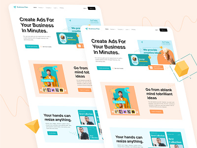 Business Plan Website Design app design branding dashboard illustration ui ux website