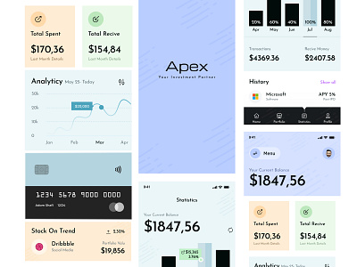 Investment App Design app design branding dashboard design illustration logo ui ux vector website