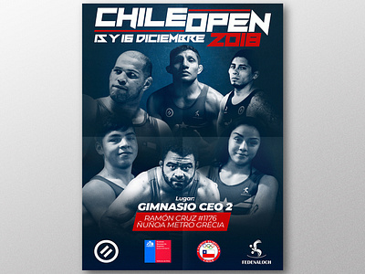 Poster Chileopen 2018 chile design poster venezuela