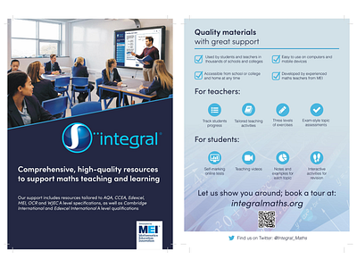 Integral promotional leaflet branding design graphic design