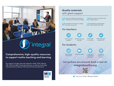 Integral promotional leaflet