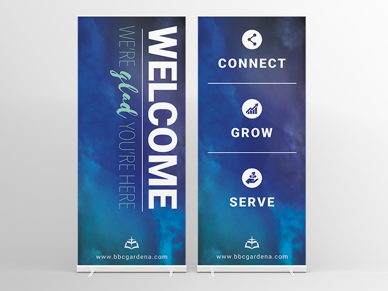Welcome Banners for Church Lobby by RR Abrot on Dribbble