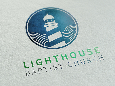 Logo for Lighthouse Baptist Church branding church design illustration logo