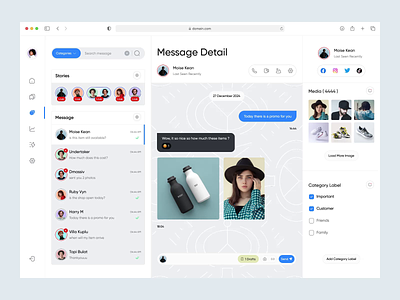 Telepati - Customer Messenger Dashboard Animation animation branding bussiness chatbox clean customer dashboard graphic design message minimalist motion graphics product room chat social media stories ui uiux ux video call website