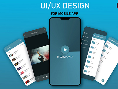 MEDIA PLAYER UI DESIGN FOR MOBILE APP