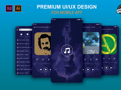 UI/UX DESIGN FOR MOBILE APP adobe illustrator adobe xd ui ui design uiux design user interface design