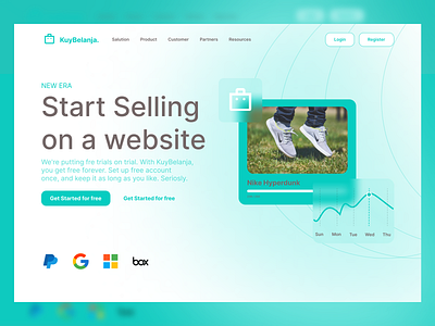 KuyBelanja Landing Page branding ui