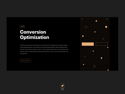 Portfolio Teaser geometric geometric art geometry gold golden neue plak portfolio design typography ui ui design