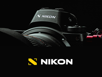 Nikon logo redesign brand branding illustrator logo logo design nikon redesign vector
