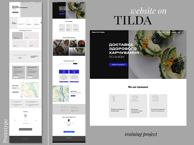 Web design. Web site on Tilda