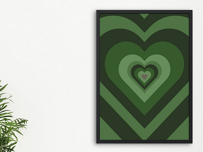 HEART WALL ART ILLUSTRATION