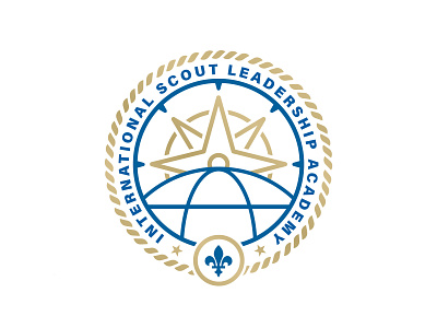 ISLA Branding brand identity branding design fleur de lis globe icon illustration illustrator logo navigation scout scouting vector
