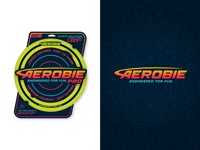 Aerobie Packaging boomerang brand identity branding design frisbee illustration illustrator lettering logo packaging toy type typography ultimate vector