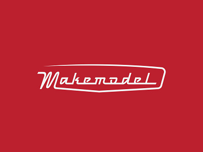 Makemodel Logo auto automobile brand identity branding car classic illustration illustrator logo model vector