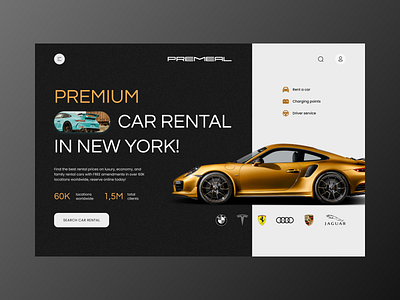 Car Rental service screen