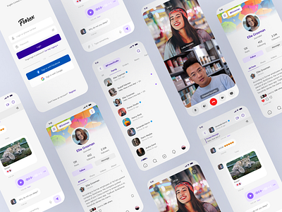 Frorex Studio - Mobile App Social Network UX/UI