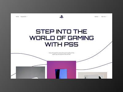 PlayStation Screen - UX/UI Concept branding console design game minimal playstation product product design typography ui ux vizualization web white