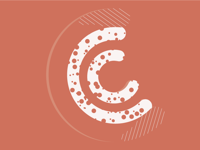 #Typehue Week 3: C c typehue type letter illustration