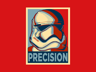 PRECISION "Vote Trooper!!" ai colors creative draw funny illustration movie obeystyle sketch starwars stormtrooper vector