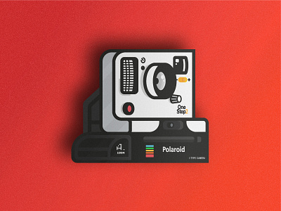 Polaroid - To give a memory ai creative design flat graphic icon illustration illustrator minimal playoff stickermule vector