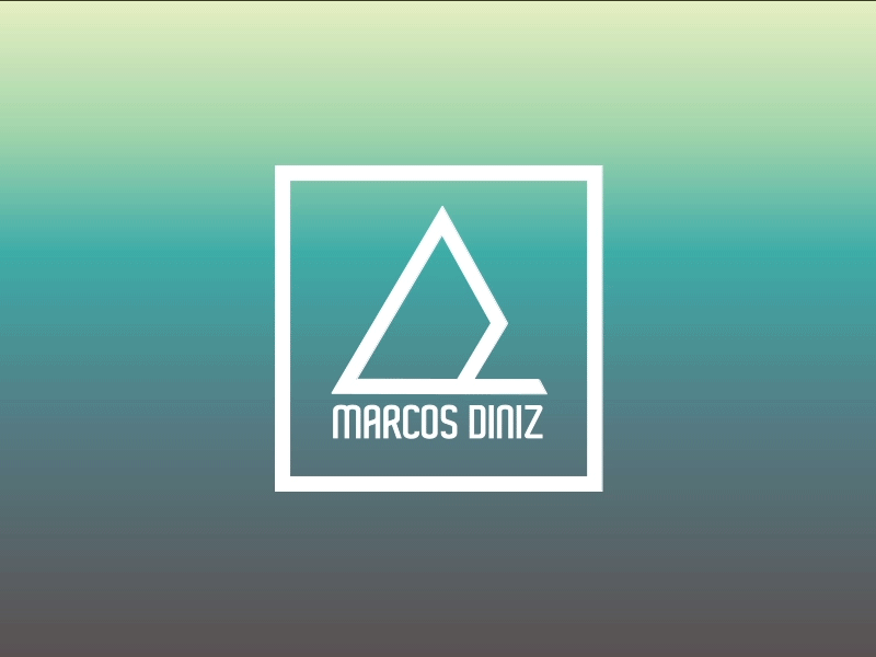 Marcos Diniz - Logo Animation 2d animation animation id. visual logo motion stroke triangle