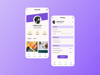 User Settings/Daily UI 007 behance blush cleandesign dailyui designprojects figma freelancer illustration minimalistic mobileui productdesign productdesigners trendingdesign ui uiux unsplash usersettings uxdesign uxui