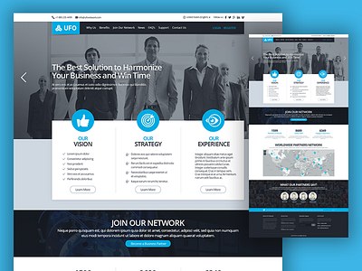 B2B Website Template b2b desktop template ui ux website