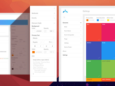 Atom - set of elements and builders application customer dashboard experience gui interaction ui ux web