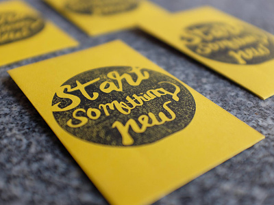 Start something new eco-friendly giveaway handlettering packaging planting seeds stamps sustainable