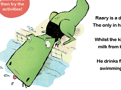 RAARy the dinosaur activity book activity boyden childrens dinosaur pool robin