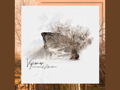 Visiones album cover artwork collage design engraving fall jazz spiritual
