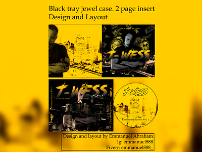 black cd tray jewel case artwork and layout design artwork artwork design cd collage design graphic design hip hop insert jewel case layout design