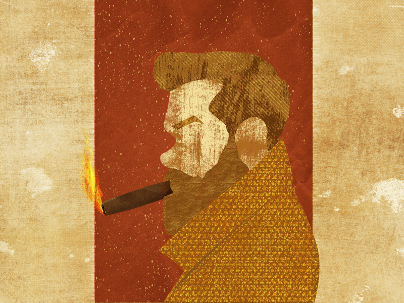 Smoking a Cigar brand identity freelance atlanta alabama birmingham smoking smoke cigar texture graphic designer design illustration illustrator