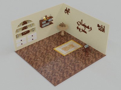 3D Islamic room 3d 3d modelling animation design product modelling rendering shading texturing