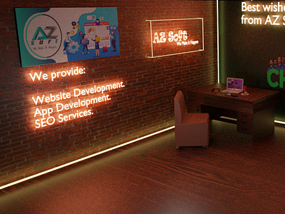 3d office view