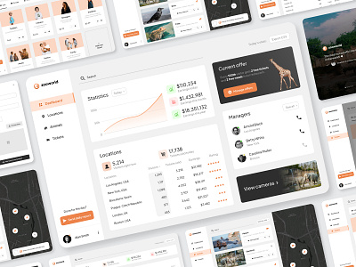 Zooworld - Web App Design design graphic design landing page logo ui ui design ux ux design web web design zoo