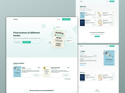 BookRev - Book Sharing Platform design graphic design illustration landing page logo ui ui design ux ux design web
