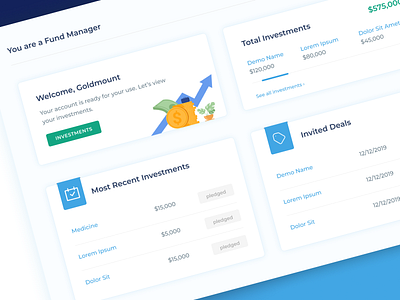 Financial Web App revamp app dashboard design interface ui