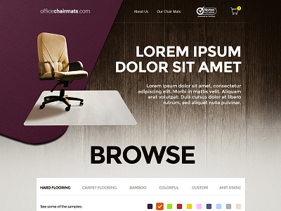 Web page concept interface ui web design