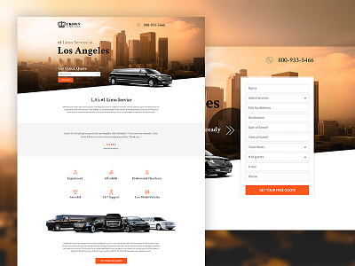 Landing Page (2 steps) landing page ui web design