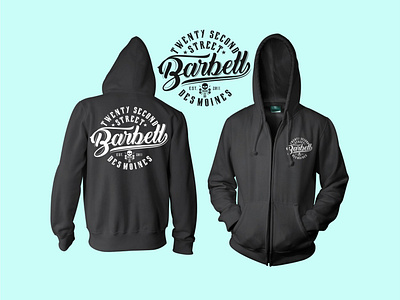Barbell - Clothing branding design graphic design illustration typography