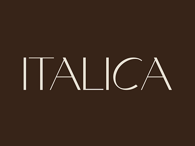 Italica Branding, visual identity, corporate brand design branding design graphic design logo typography