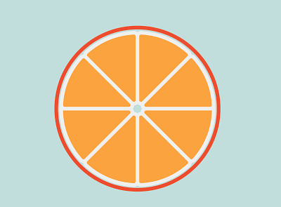 Orange Flat Design adobe photoshop graphic design illustration logo typography vector