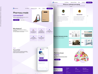 Pharmarun Landing page redesign