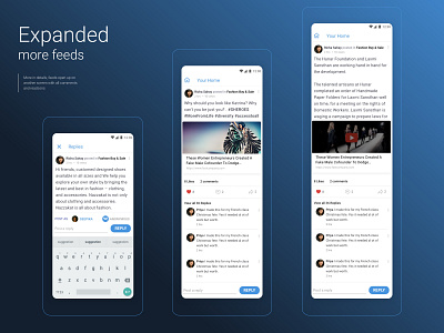 Expanded Feeds design product ui ux
