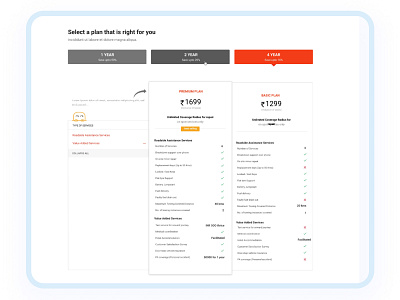 RSA - Plan design ui ux