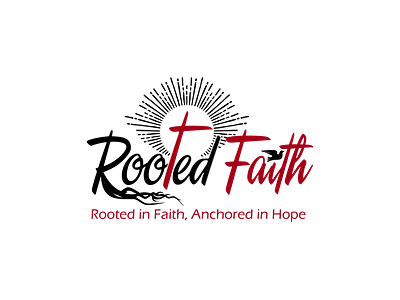 Logo Design Rooted Faith 3d animation app art branding design flat graphic design icon illustration illustrator logo logo design minimal typography ui ux vector web website