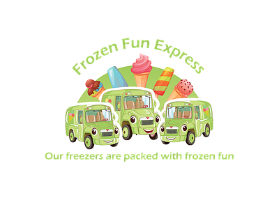 Logo Design Frozen Fun Express 3d animation app art branding design flat graphic design icon illustration illustrator logo logo design minimal typography ui ux vector web website