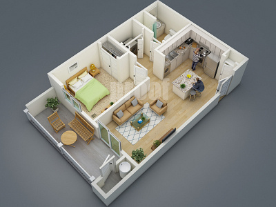 3D floor plan