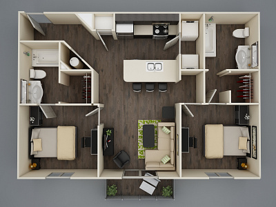 3D floor plan